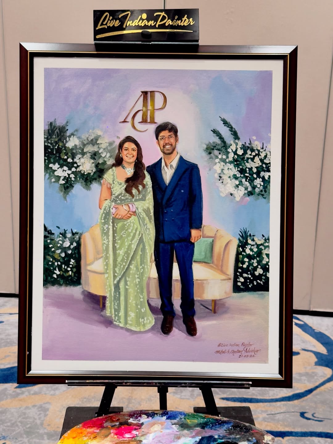 Creating forever memories with live wedding painting 🎨 India’s best Indian painter for premium (1).jpg