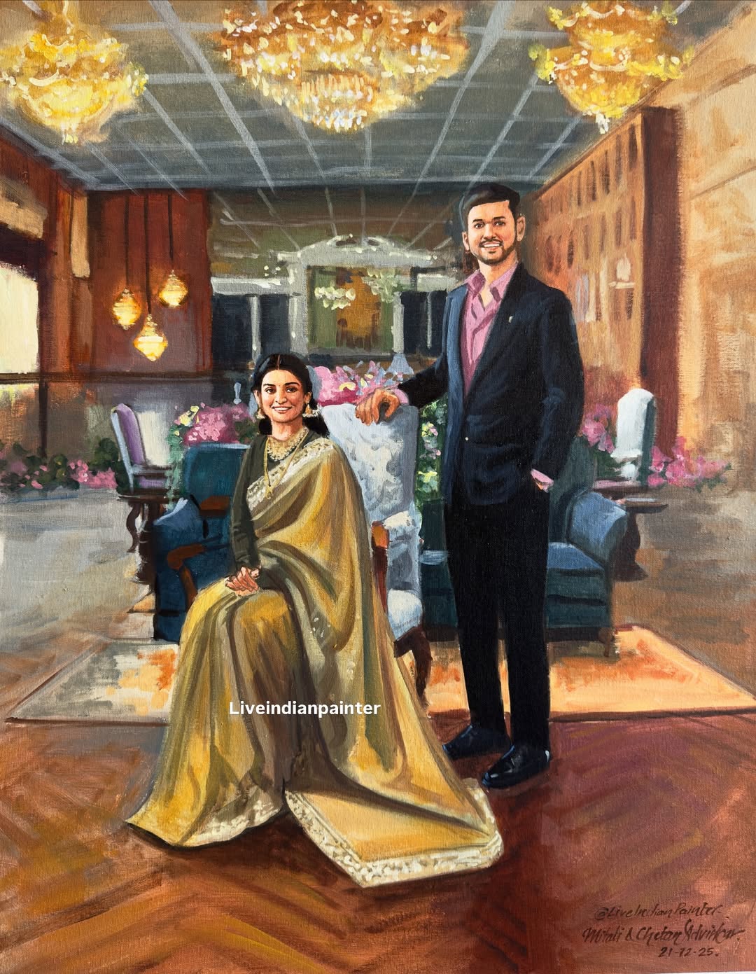 When you don’t want just Luxury but heritage….#liveweddingpainter #liveweddingpainting #couplear.jpg