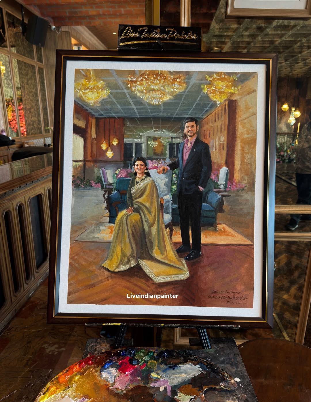 When you don’t want just Luxury but heritage….#liveweddingpainter #liveweddingpainting #couplear(2).jpg